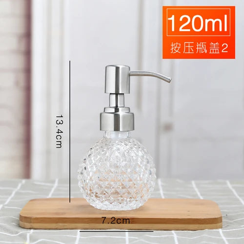 Elegante Seifenspender-Flasche aus Glas