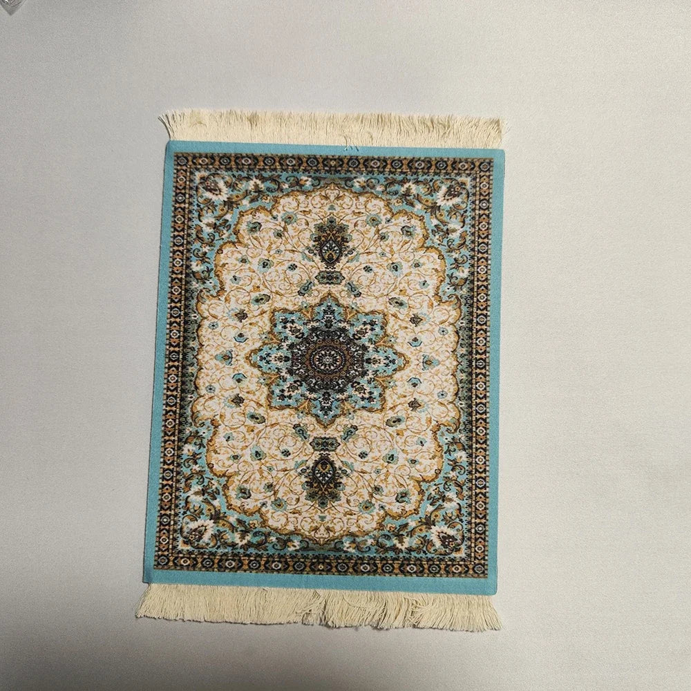 Großes Orient-Mousepad „Grand Weave“ – 28cm Premium-Webstruktur mit Fransen