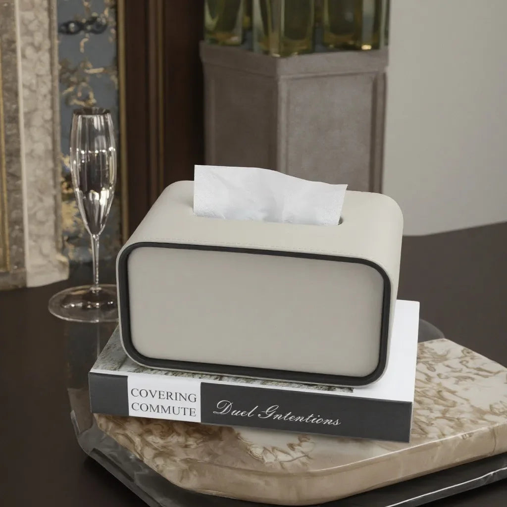 Elegante Tissue Box aus Leder
