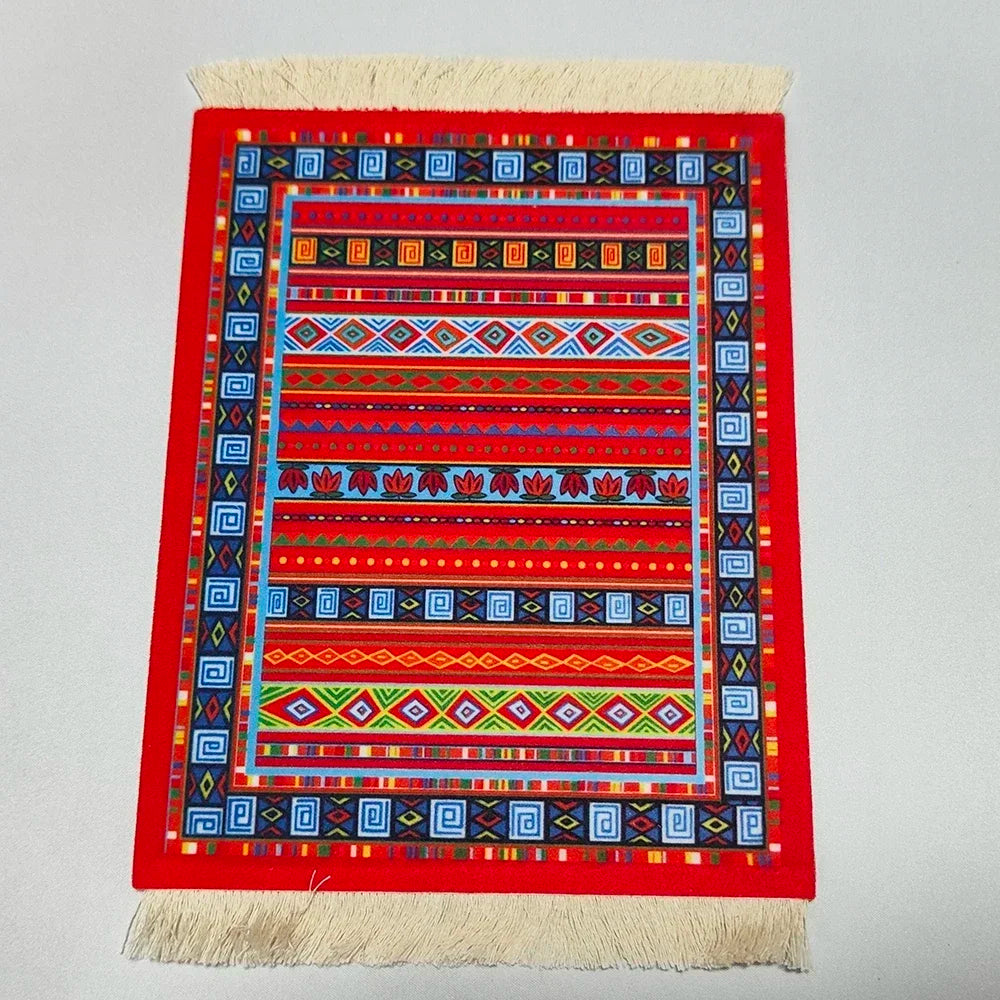 Exklusives Mousepad „Royal Weave“ – Gewebter Orient-Teppich mit Echtheits-Fransen