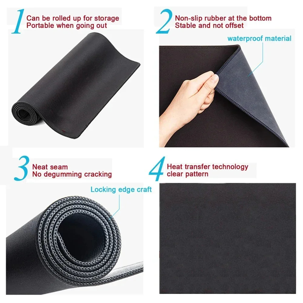 Performance Mousepad „Persian Shield“ – Wasserdicht & Randverstärkt