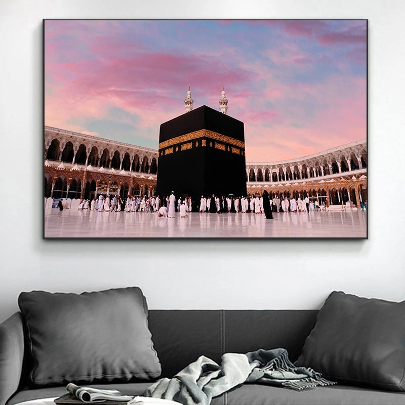 Moderne Arabische Kalligrafie – Horizontales Leinwandbild