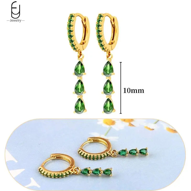 Trendige Herz-Creolen aus 925 Sterling Silber mit Zirkon