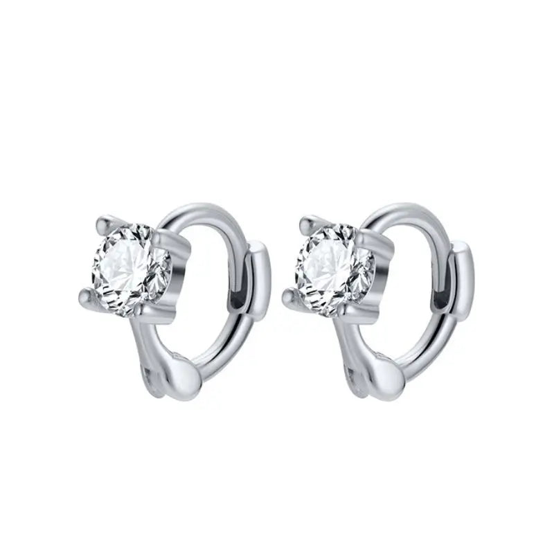 Zarte "Huggie" Creolen aus 925 Sterling Silber