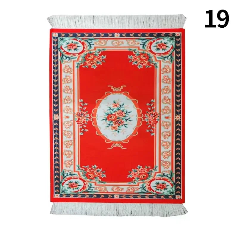 2-in-1 Orient-Accessoire „Persian Cup & Mouse“ – Gewebte Optik mit Retro-Fransen