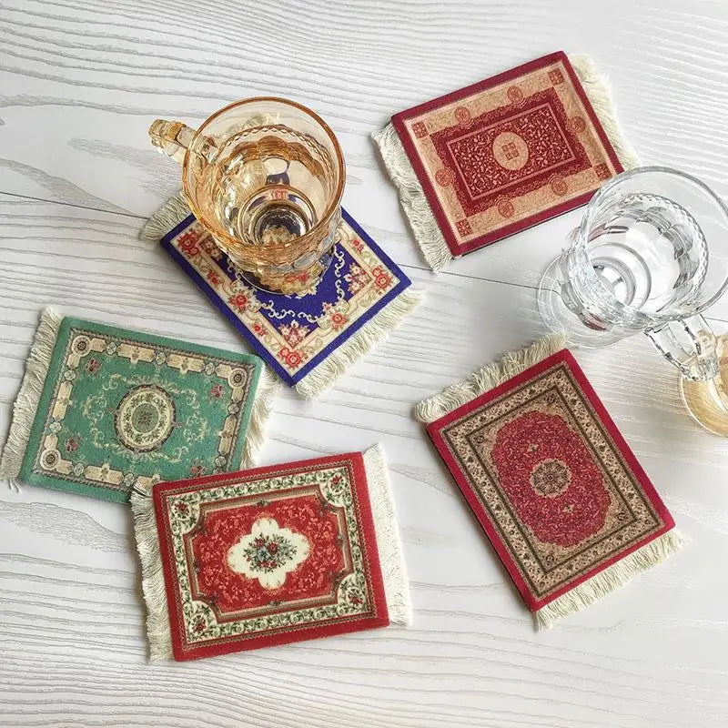 Orient-Untersetzer „Petite Persia“ – Gewebter Stoff mit edlen Quasten