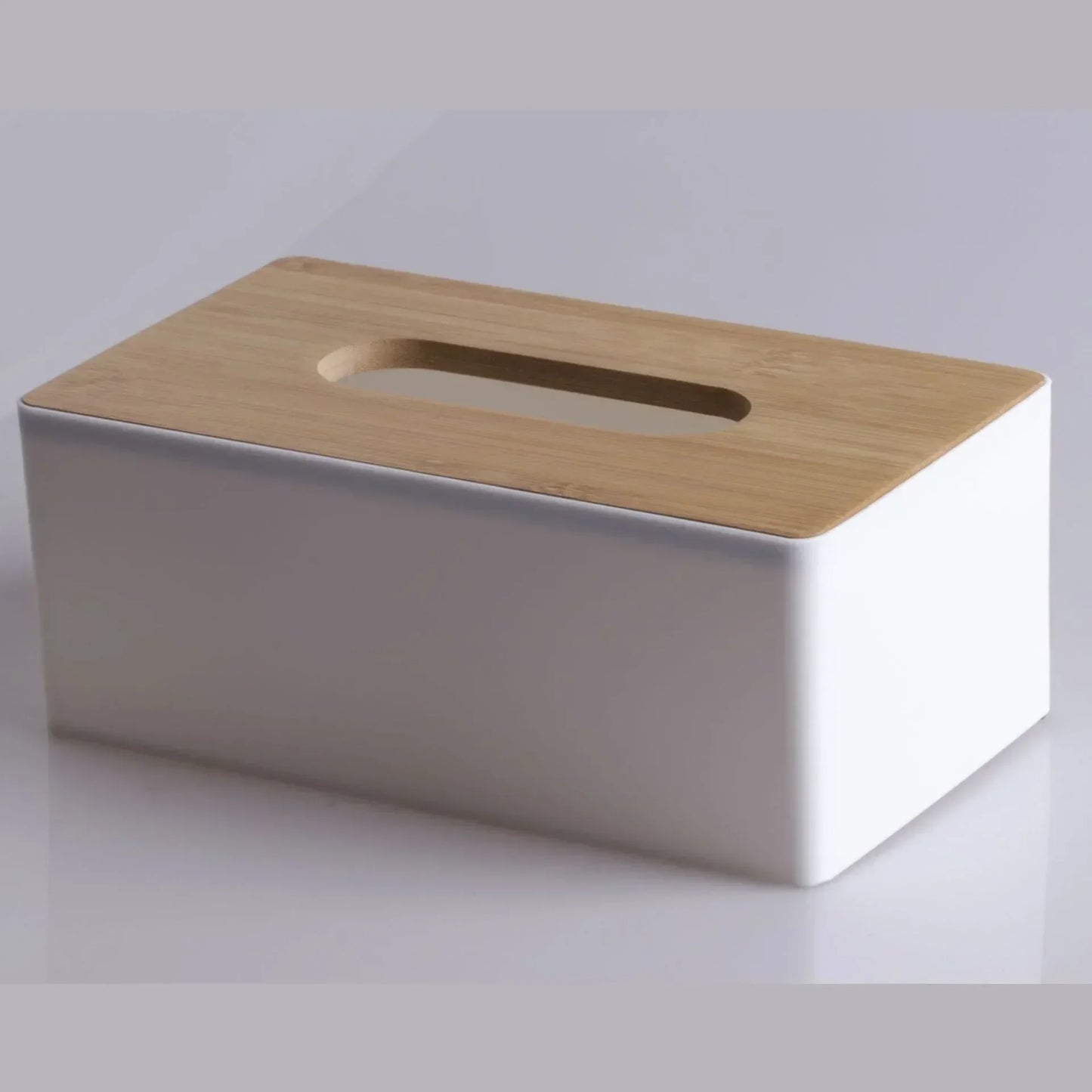Stilvolle Tissue Box mit Bambus/Holz-Deckel