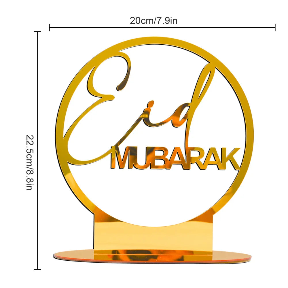Elegante Ramadan & Eid Tischdekoration aus Acryl