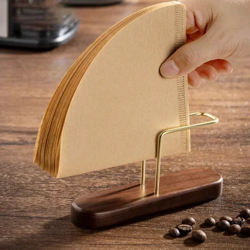 Eleganter Filterpapier-Halter aus Holz für Kaffeeliebhaber