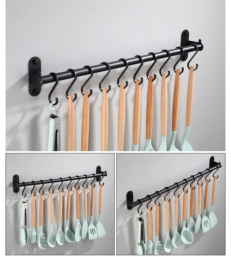 Multifunktionaler Küchen-Organizer aus poliertem Aluminium