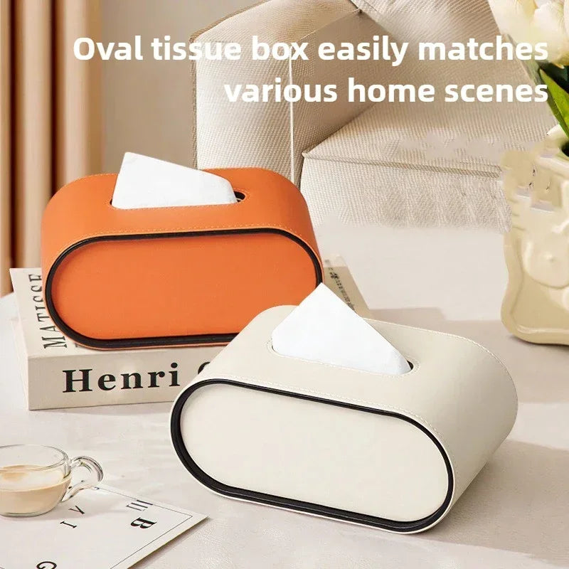 Elegante Tissue Box aus Leder