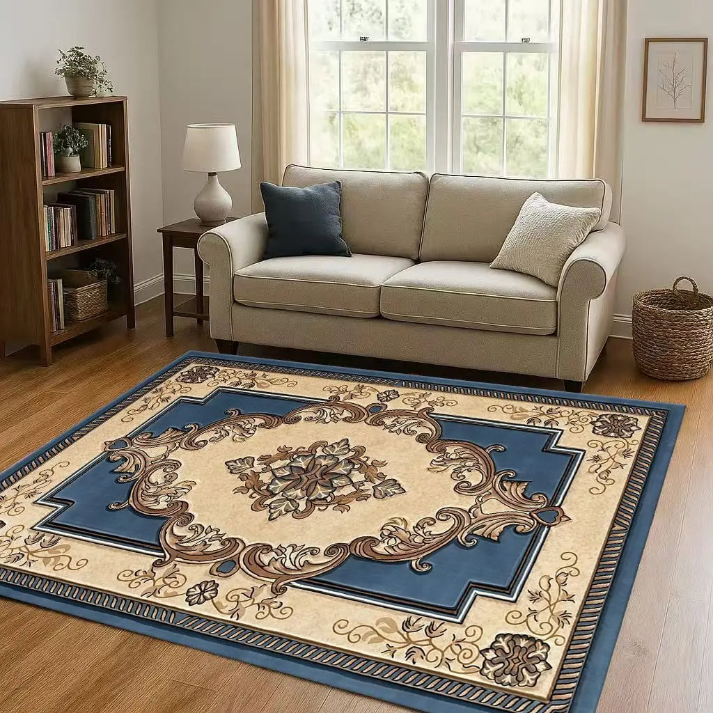 „Royal Geometric“ – Kristall-Samt Perserteppich