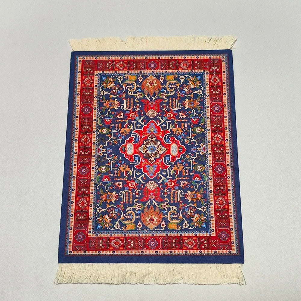 Exklusives Mousepad „Royal Weave“ – Gewebter Orient-Teppich mit Echtheits-Fransen
