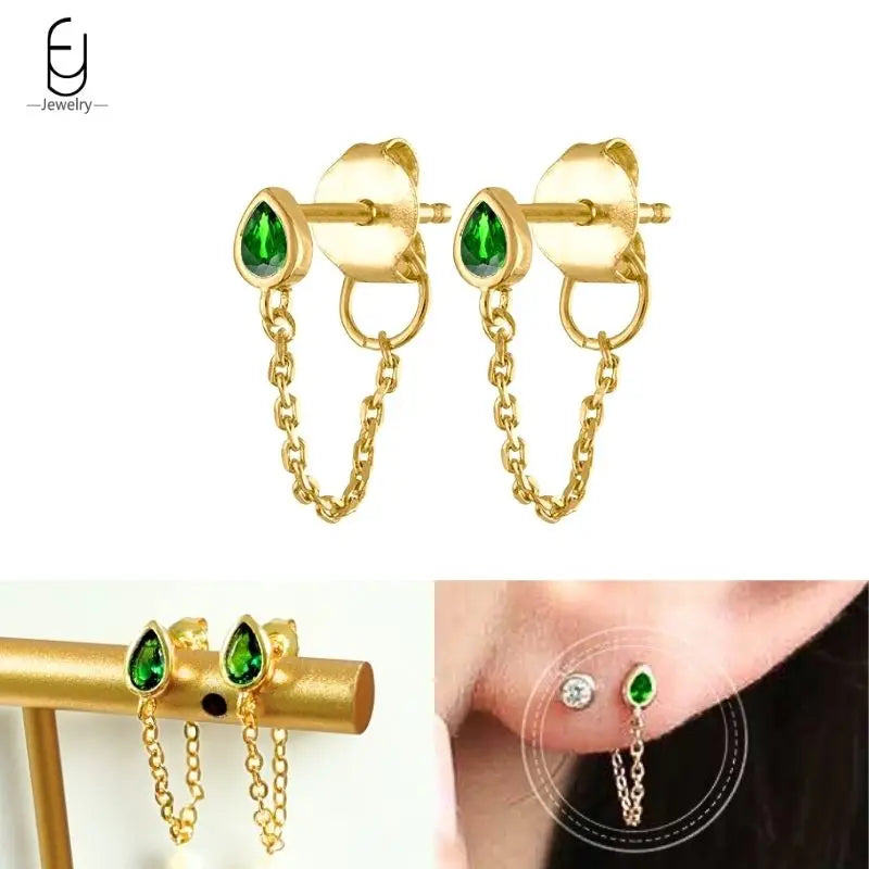 Trendige Herz-Creolen aus 925 Sterling Silber mit Zirkon