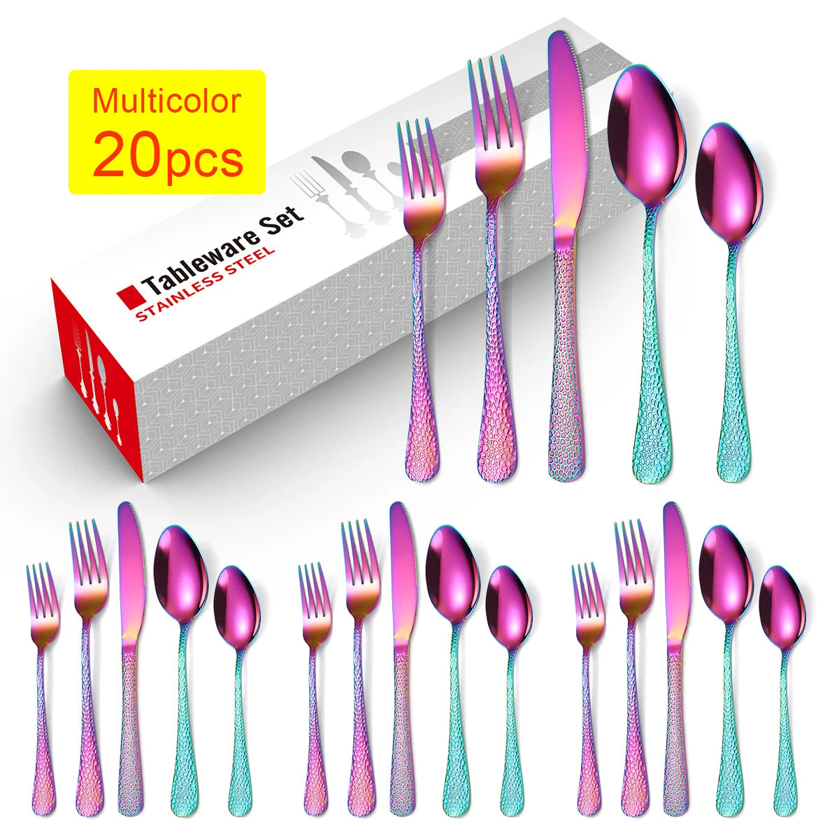 Elegantes Besteckset aus Edelstahl