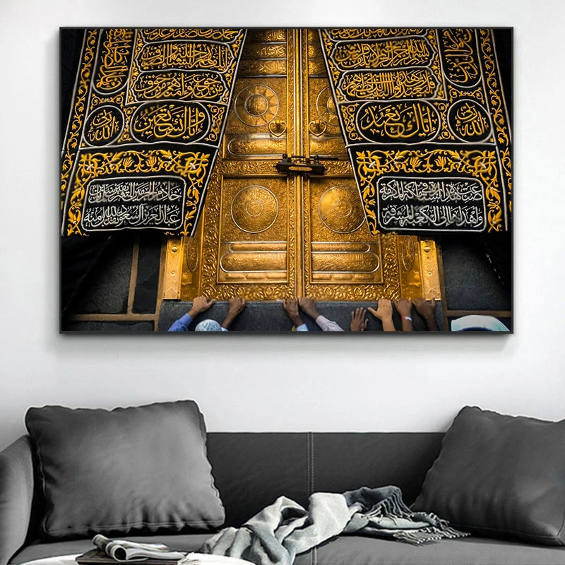 Moderne Arabische Kalligrafie – Horizontales Leinwandbild
