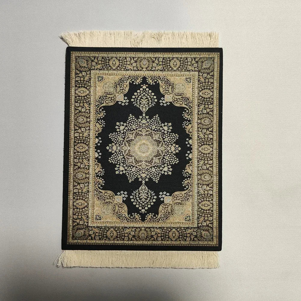 Exklusives Mousepad „Royal Weave“ – Gewebter Orient-Teppich mit Echtheits-Fransen