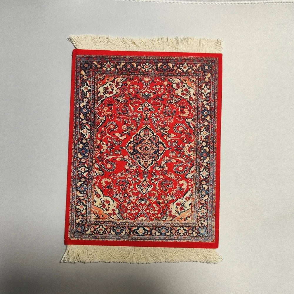 Großes Orient-Mousepad „Grand Weave“ – 28cm Premium-Webstruktur mit Fransen