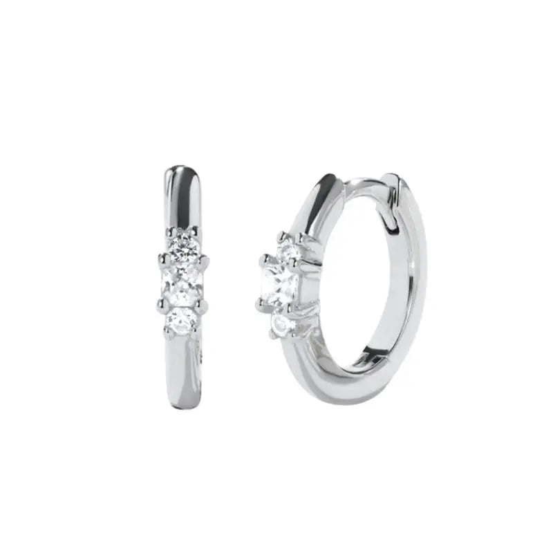Zarte "Huggie" Creolen aus 925 Sterling Silber