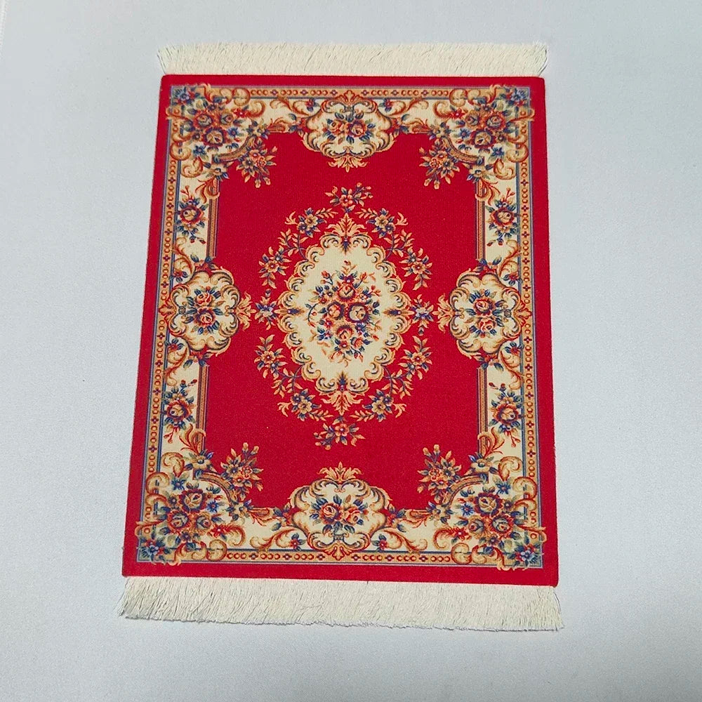 Exklusives Mousepad „Royal Weave“ – Gewebter Orient-Teppich mit Echtheits-Fransen