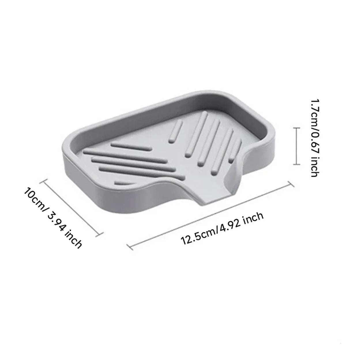 Flexibles Silikon-Abtropfgestell für Seife und Schwämme