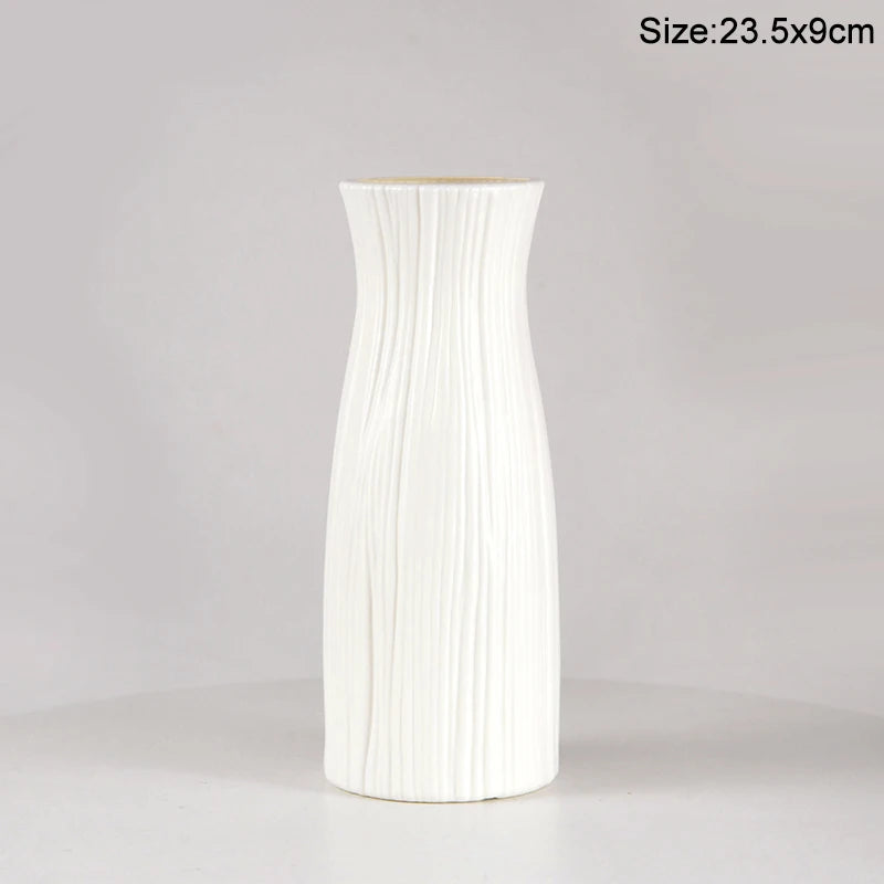 Nordische Imitat-Keramik-Vase aus Kunststoff