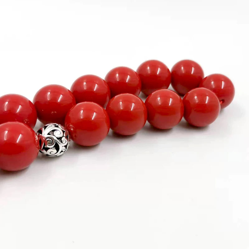 Großes Muslimisches Tasbih aus Roter Harz (Tesbih)