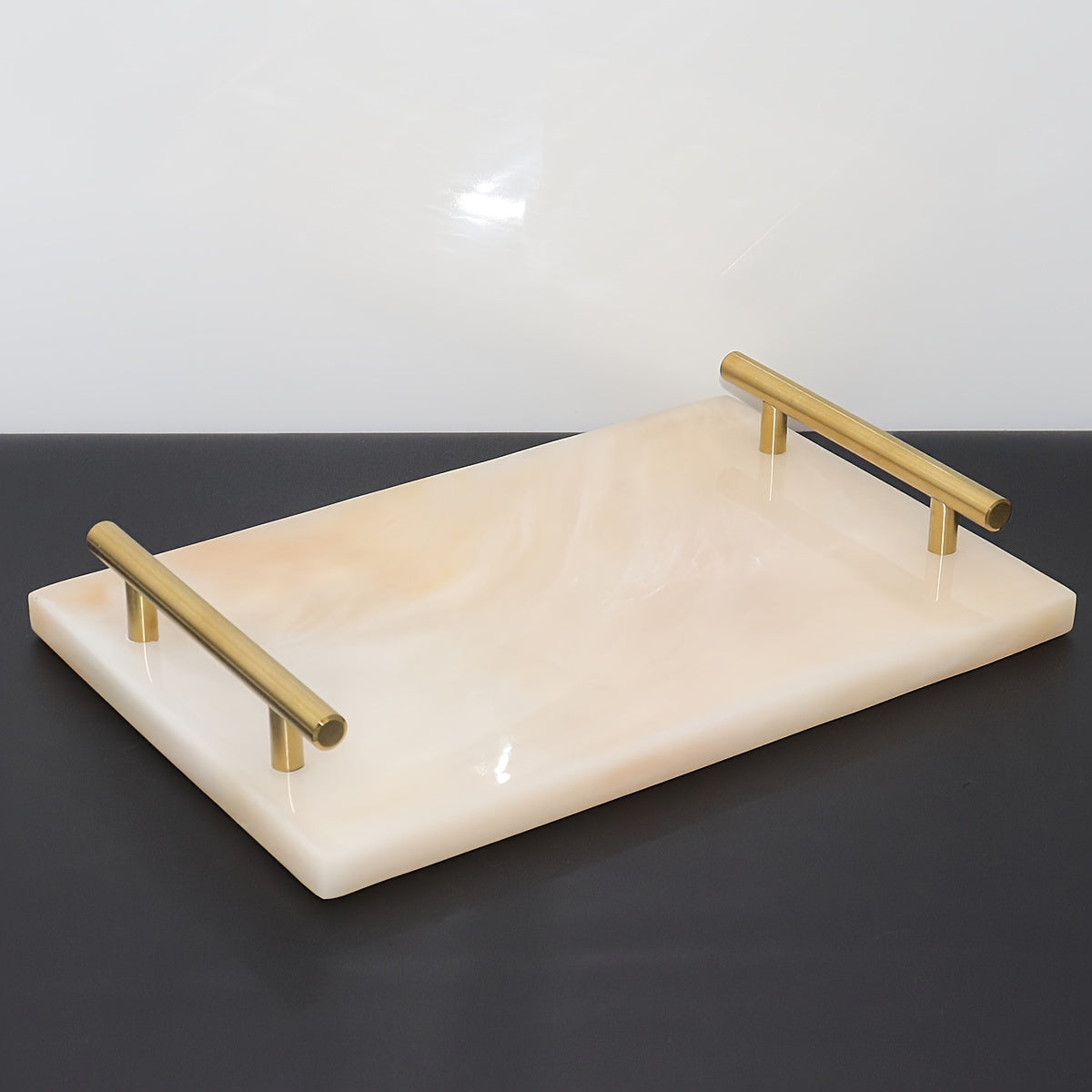 Mehrzweck-Ablage aus robustem Harz mit poliertem Finish