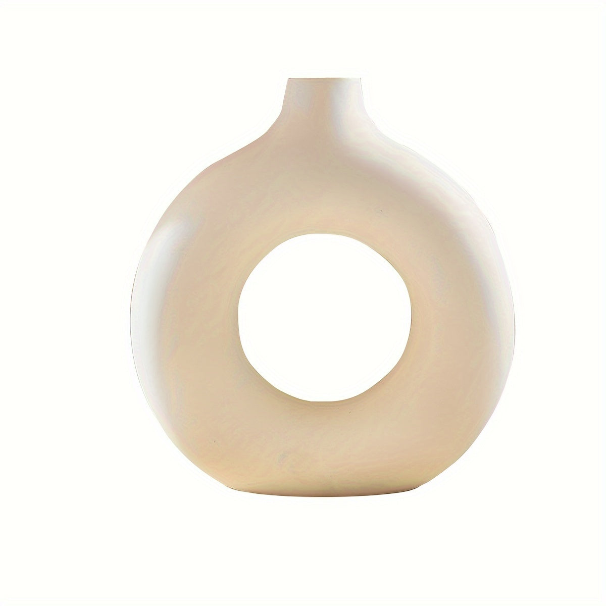 Klassische Zylinder-Vase aus Glas und Metall