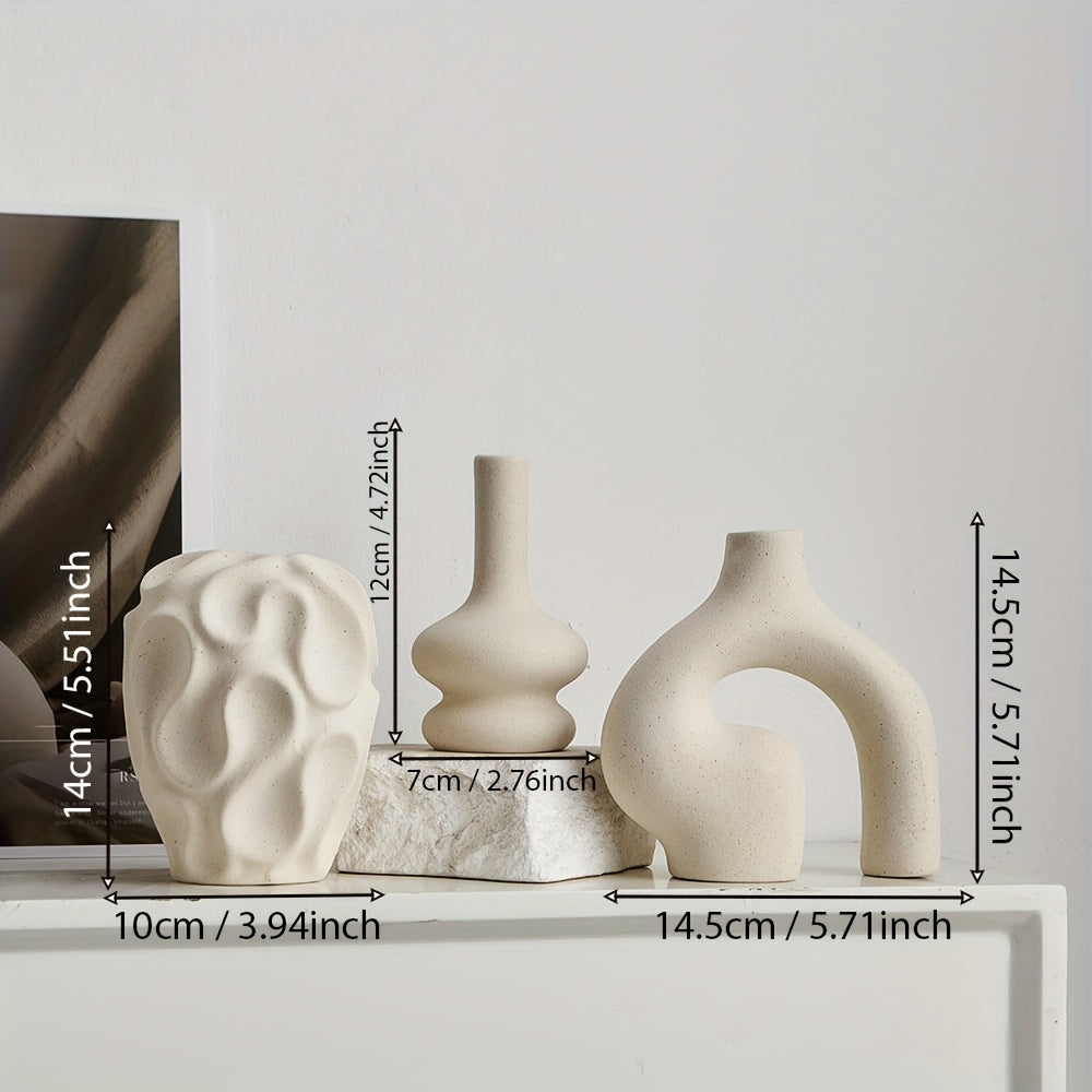 Elegante Zylinder-Vase aus Kunststoff mit Spiral-Design