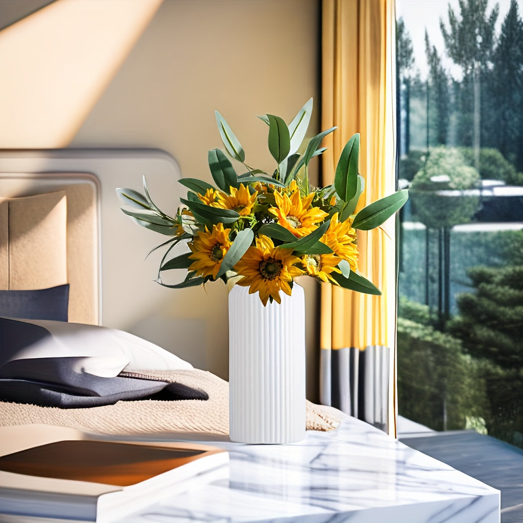 Minimalistische Zylindervase aus Kunststoff