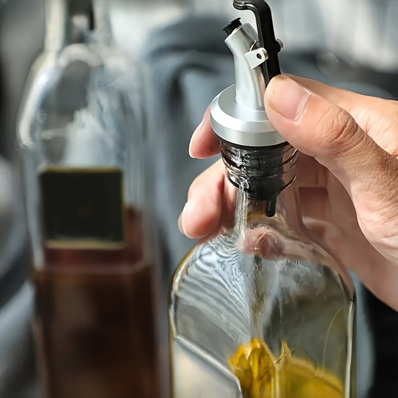 3er-Set Ausgießer aus Silikon für Öl und Essig