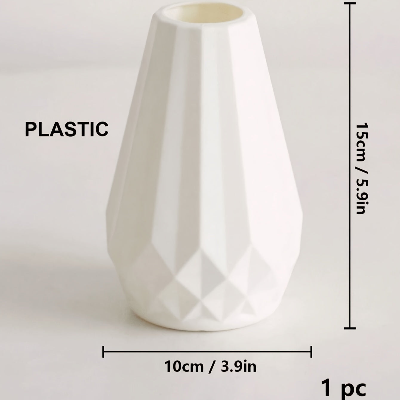 Elegante Zylindervase im Nordischen Stil (Imitation Keramik)