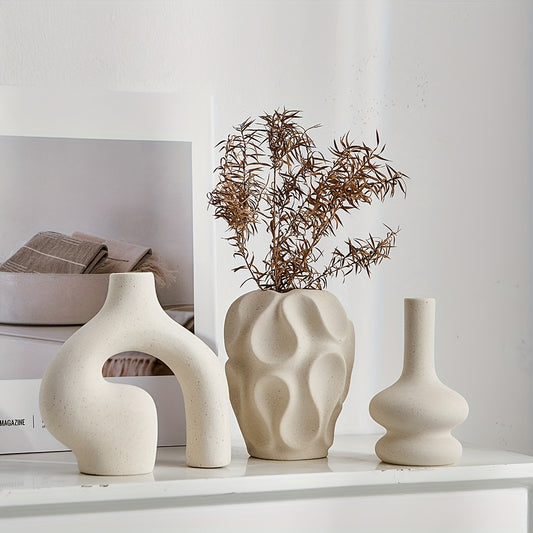 Elegante Zylinder-Vase aus Kunststoff mit Spiral-Design