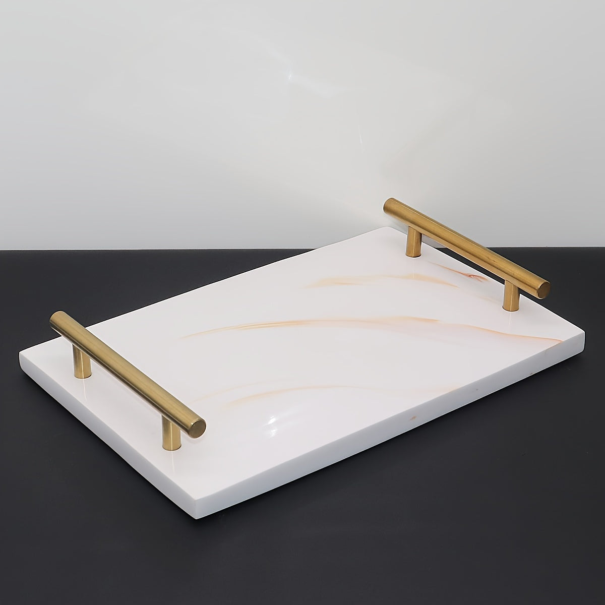 Mehrzweck-Ablage aus robustem Harz mit poliertem Finish