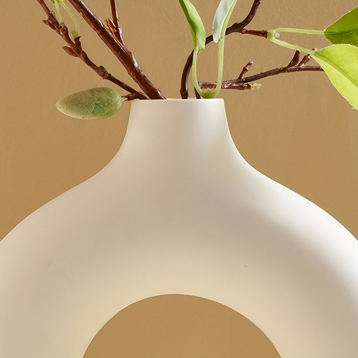 Klassische Zylinder-Vase aus Glas und Metall